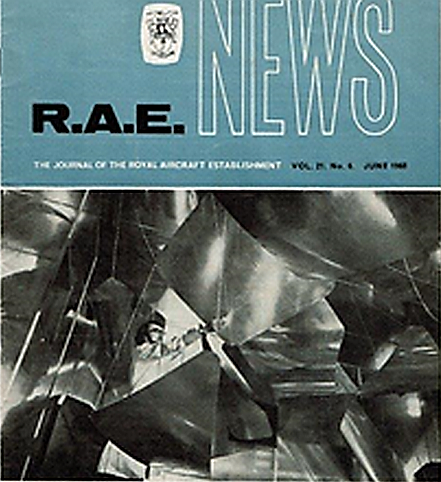 Nigel Briggs on the front cover of RAE News, June 1968 RAE News June 1968